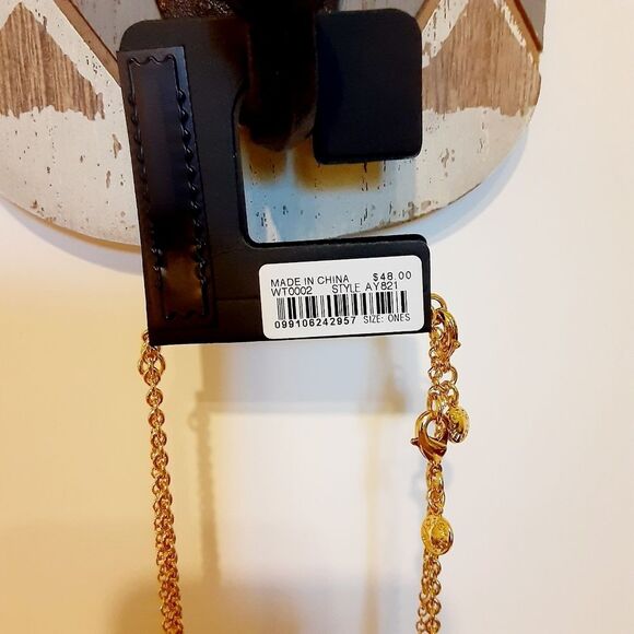 J. Crew Seaside Shells and Pearls Brass Casting Necklace 16"-20" Length NWT - Picture 8 of 10